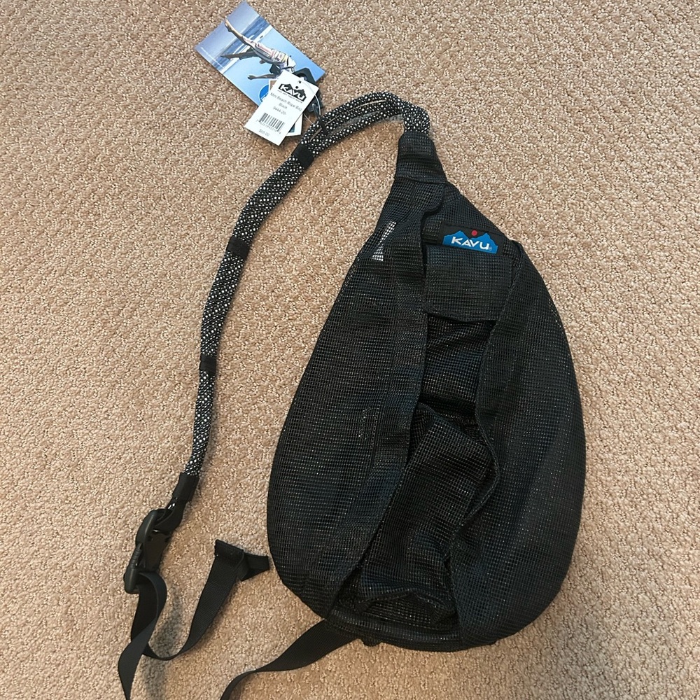 Kavu Black Backpack Durable Nylon Adjustable Straps